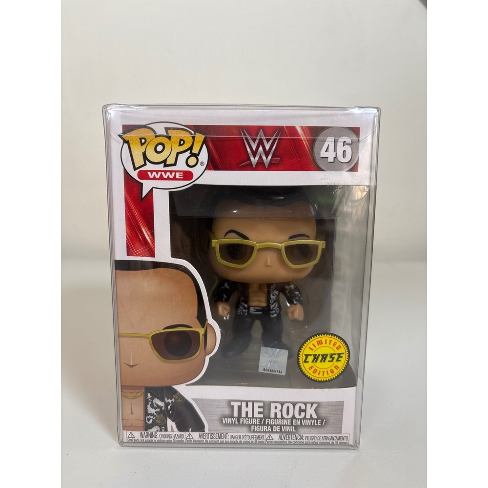 Funko Pop WWE The Rock 46 Limited Chase EditionDwayne Johnson Vaulted Protector